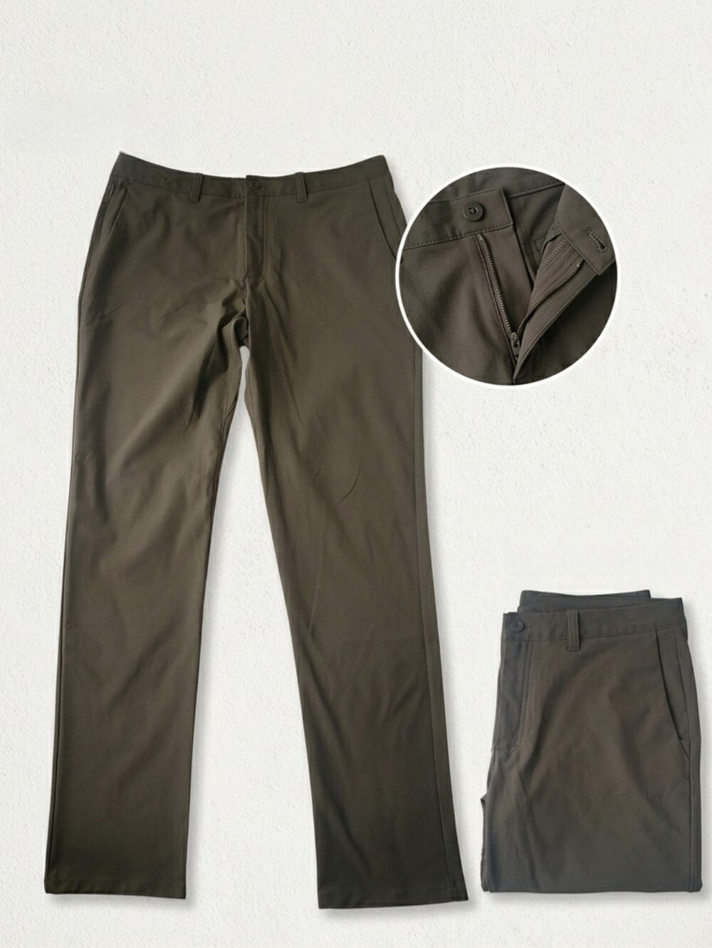 SKYR Slim Fit Tricot Dynasty Performance Pants Olive Green Sz 32x32